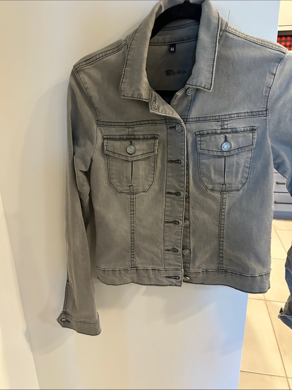 Kut from the Kloth Light Grey Denim Jacket